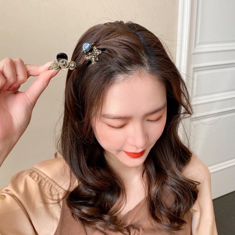 公主头小号抓夹女发夹刘海侧边碎发头饰发卡