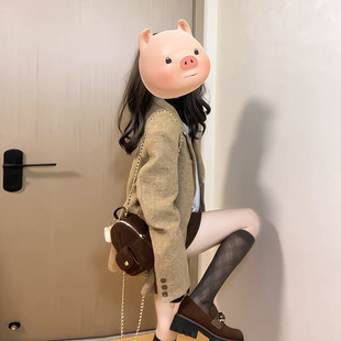 西装毛呢外套女小个子2026秋冬季新款高级感加厚正肩短款呢子大衣