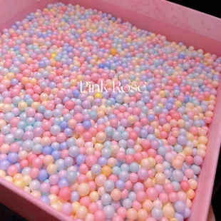 马卡龙泡沫流星球礼盒填充物装饰少女心波波球填充物可替代拉菲草