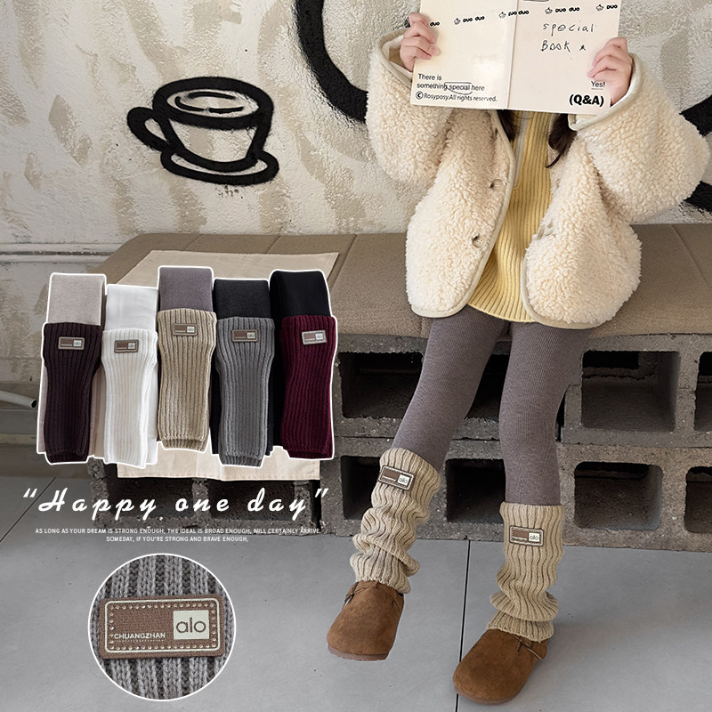 女童打底裤秋冬加绒加厚儿童裤袜不连脚冬季外穿九分女宝宝打底袜,童装/婴儿装/亲子装,儿童袜子(0-16岁),淘宝优惠券,粉丝福利购,淘宝优惠卷