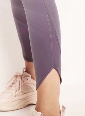 越工厂尾货绝版高腰提臀瑜伽裤女外穿紧身显瘦健身裤跑步运动长裤