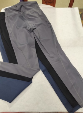 越工厂尾货绝版SUT25寸后腰拉链双侧口袋瑜伽裤女高腰裸感速干