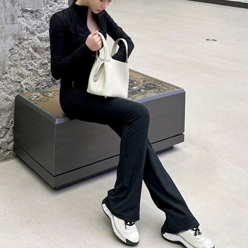 32.5寸喇叭裤国际版女瑜伽裤裸感裤紧身健身代运动高个子修身lusy