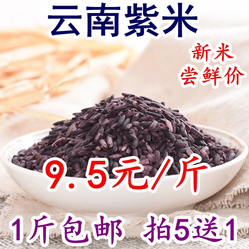 新米云南紫米新米墨江紫糯米500g