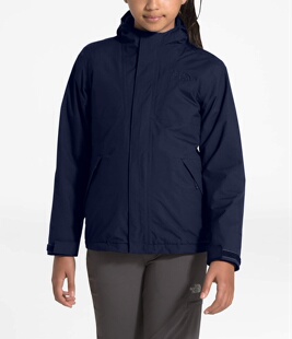 海淘正品 The North Face  北面女儿童户外三合一防水保暖冲锋衣