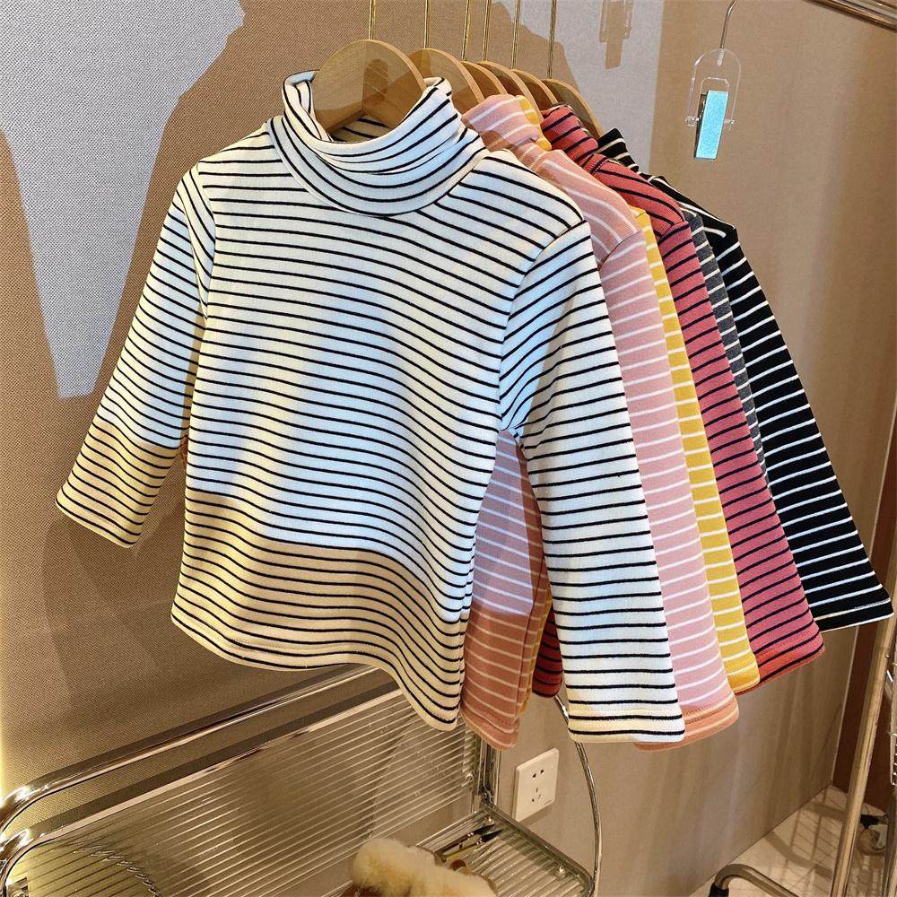 中大童条纹加绒百搭打底衫女童新款秋冬装韩版保暖T恤上衣,童装/婴儿装/亲子装,T恤,淘宝优惠券,粉丝福利购,淘宝优惠卷