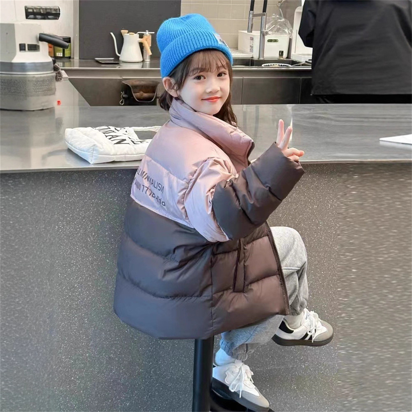 男女童短款棉服2026冬季新款中大童撞色拼接面包服儿童装棉衣外套,童装/婴儿装/亲子装,棉袄/棉服,淘宝优惠券,粉丝福利购,淘宝优惠卷