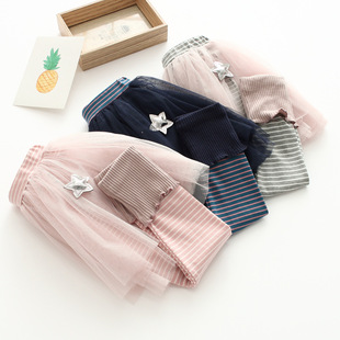 2024春装 百搭洋气打底裙裤 新款 女宝宝时尚 N6419 韩版 女童网纱裙裤