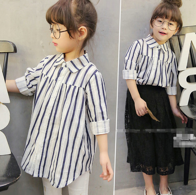 Chemise fille à manche longue - Ref 2086927 Image 1