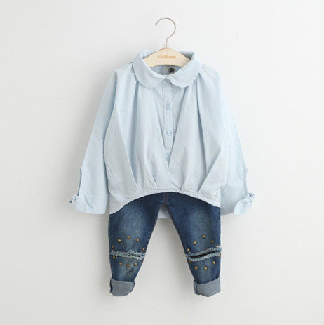 Chemise fille à manche longue - Ref 2088543 Image 1