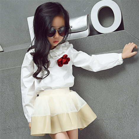 Chemise fille à manche longue - Ref 2088542 Image 1