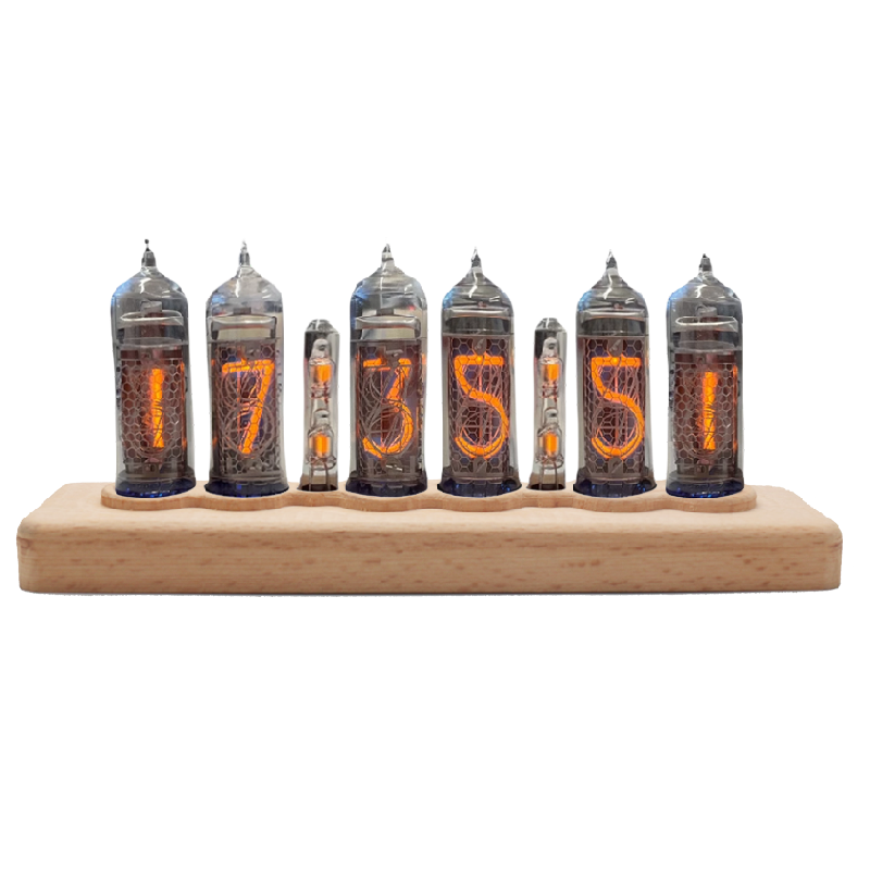 6位IN14辉光管3231时钟电路板 DIY kit nixieTubeclock榉木套件