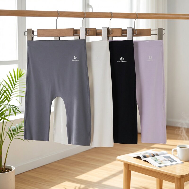 女童外穿夏薄款收腹提臀芭比瑜伽裤冰丝五分鲨鱼裤骑行打底裤短裤