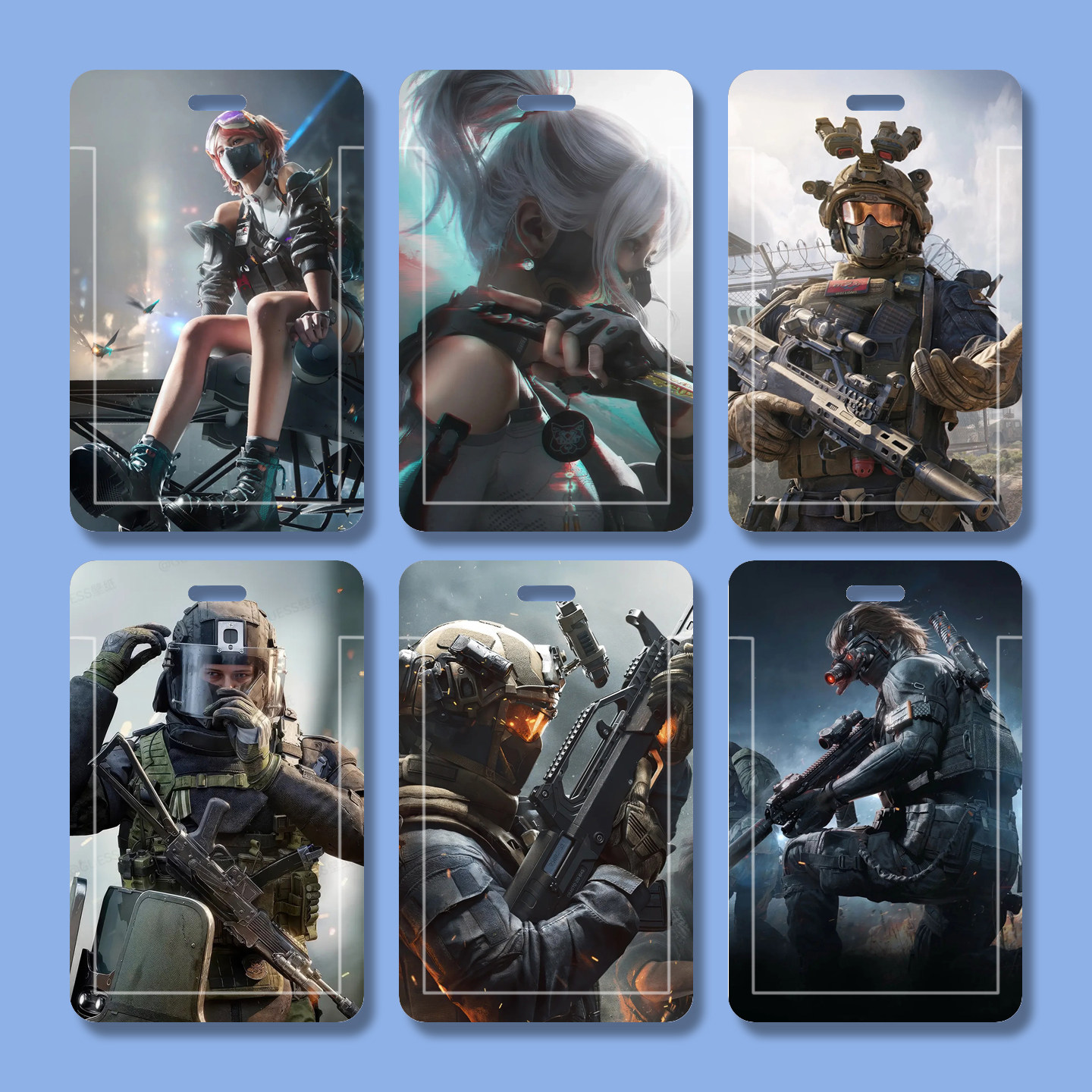 三角洲行动周边学生卡多功能游戏胸牌透明精美滑盖硬饭卡套动漫