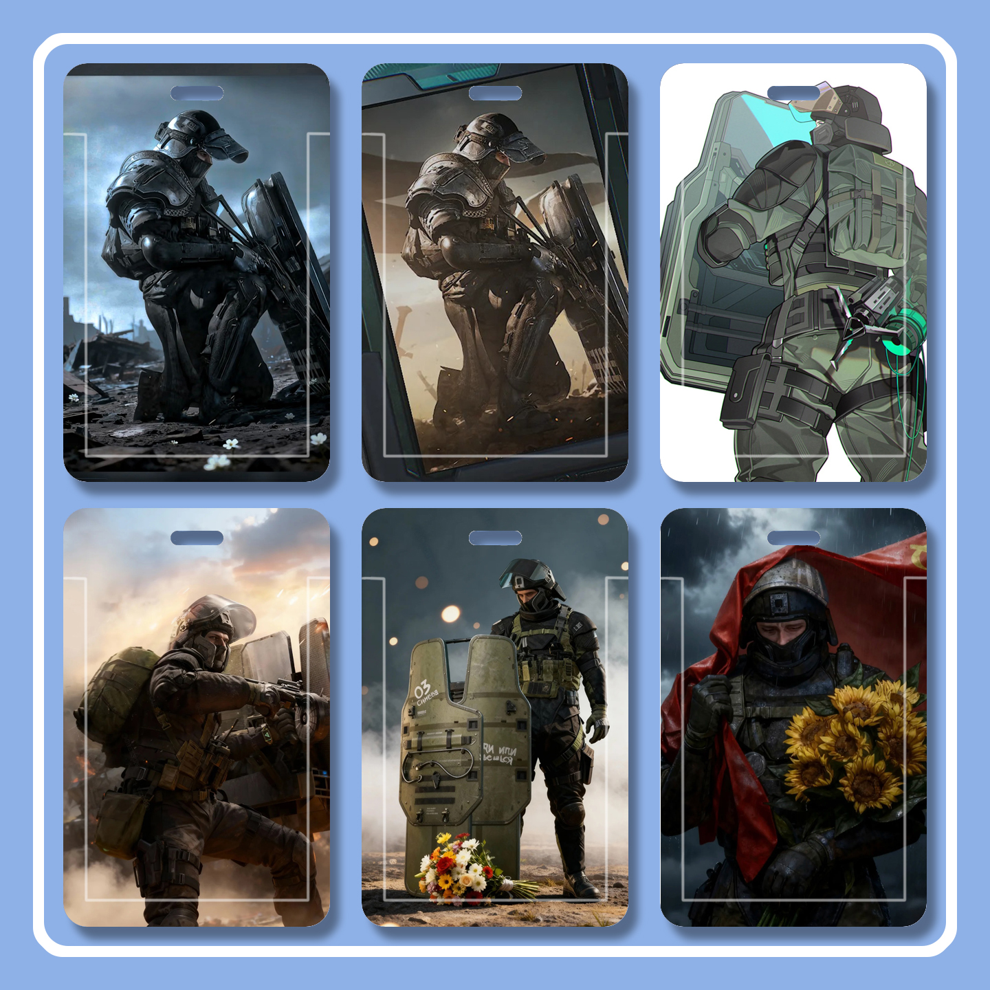 三角洲行动深蓝周边卡多功能游戏胸牌双面透明精美滑盖硬饭卡套