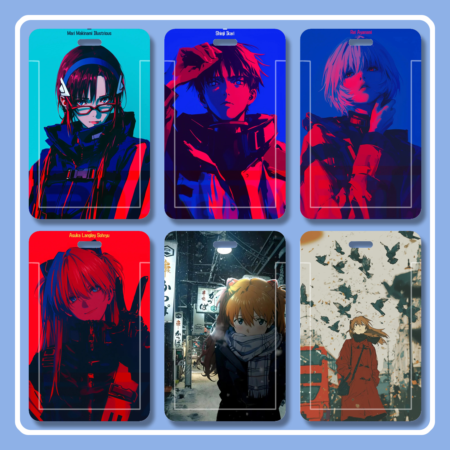 EVA周边卡套二次元动漫证件套公交卡饭卡学生便携精致双面保护套