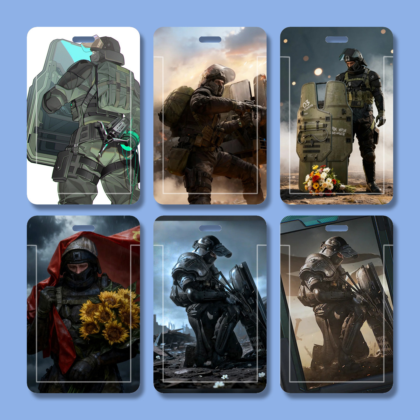 三角洲行动深蓝周边卡多功能游戏胸牌双面透明精美滑盖硬饭卡套