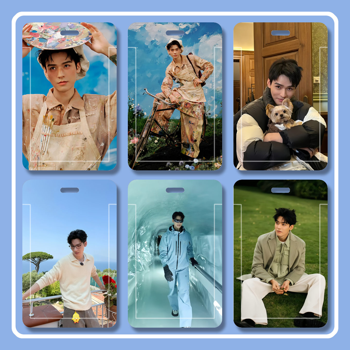 龚俊卡套塑料滑盖学生饭卡胸牌工作证公交卡保护套校园卡收纳周边