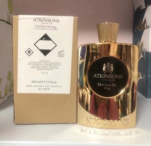 实物拍摄 ATKINSONS阿特金森沉香国王浓香水100ML简装