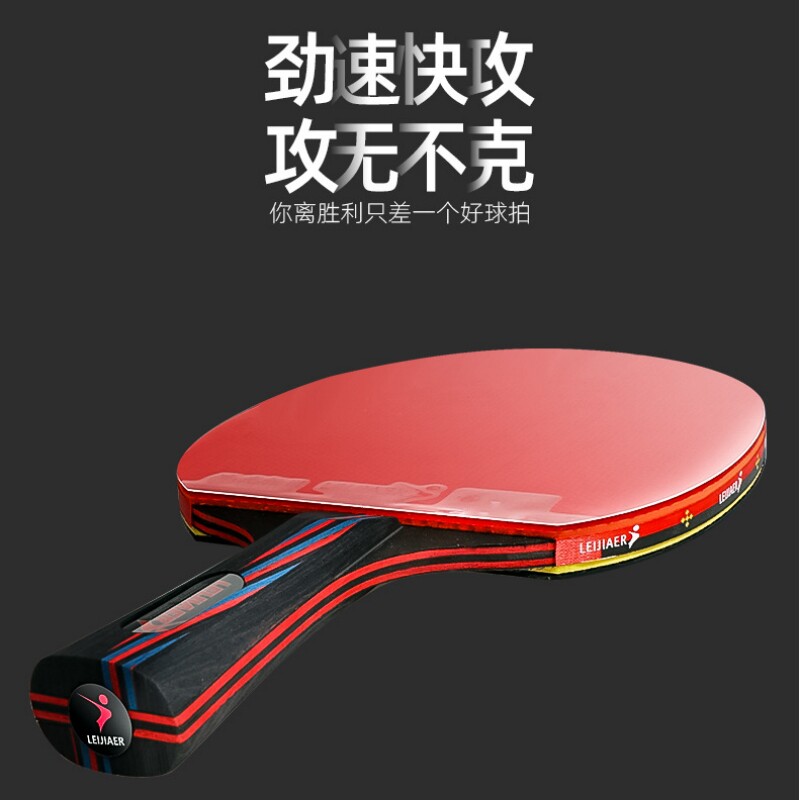 雷加尔乒乓球拍专业级碳素板单拍