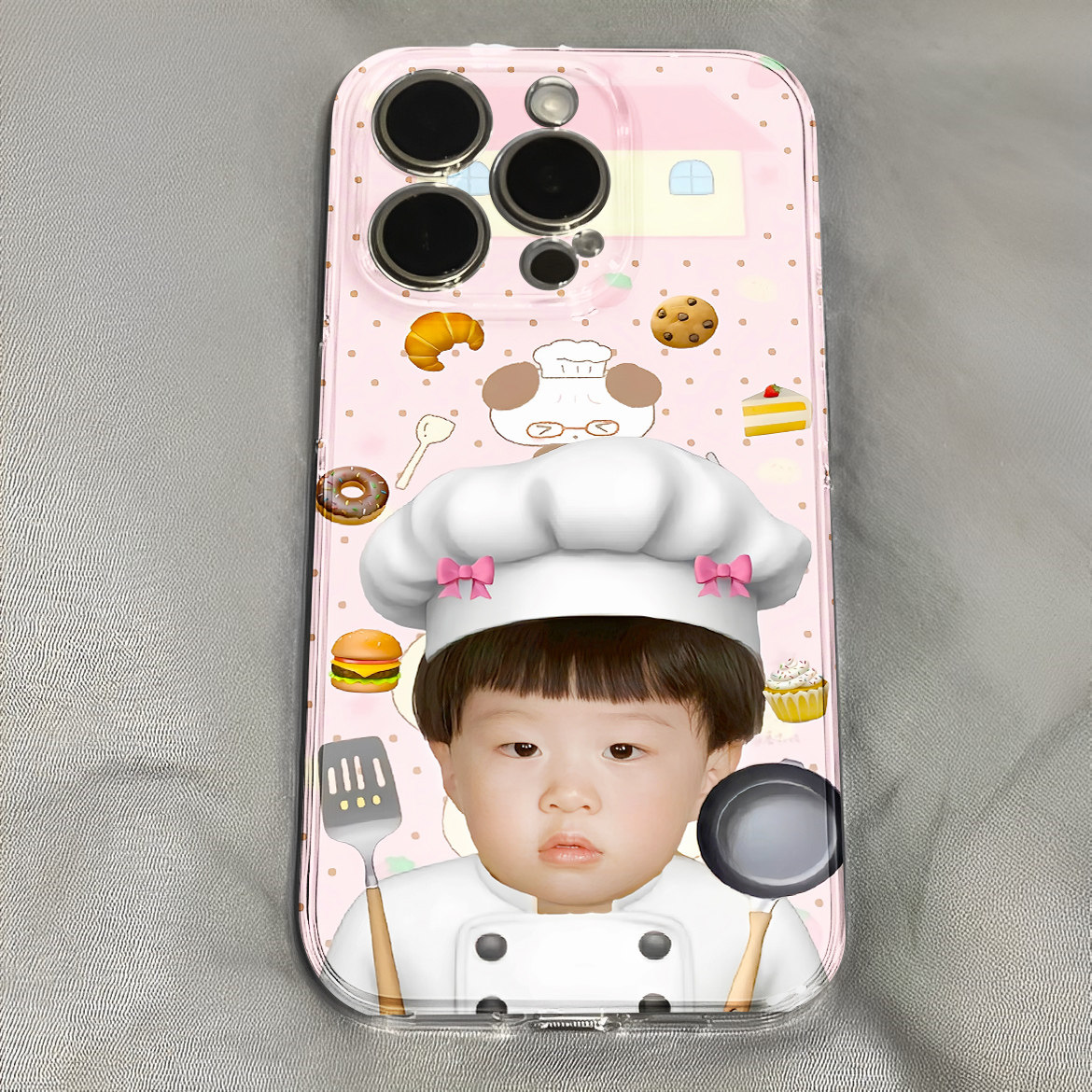 厨神宝宝范丞丞粉嫩可爱手机壳适用于iPhone苹果17小米17opporeno15华为vivo红米荣耀