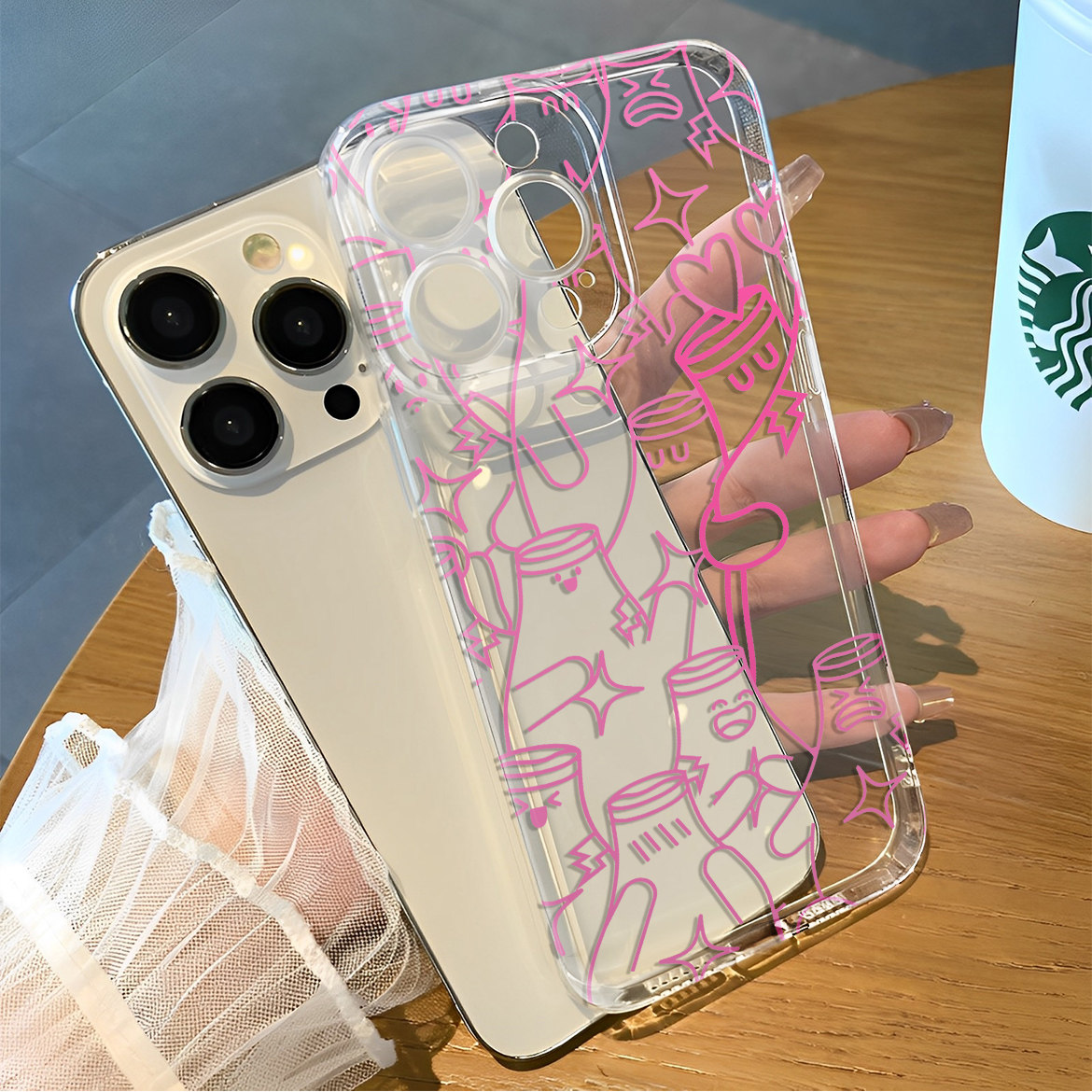 王源hug朋友可爱涂鸦同款手机壳适用于iPhone苹果17小米oppo华为vivo红米荣耀