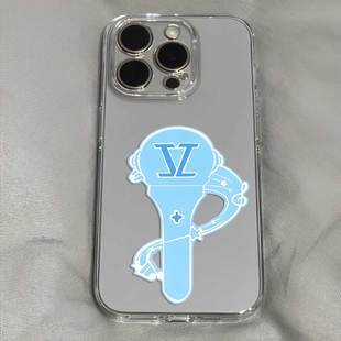 张杰应援棒趣味涂鸦手机壳适用于iPhone苹果17小米17opporeno15华为vivo红米荣耀