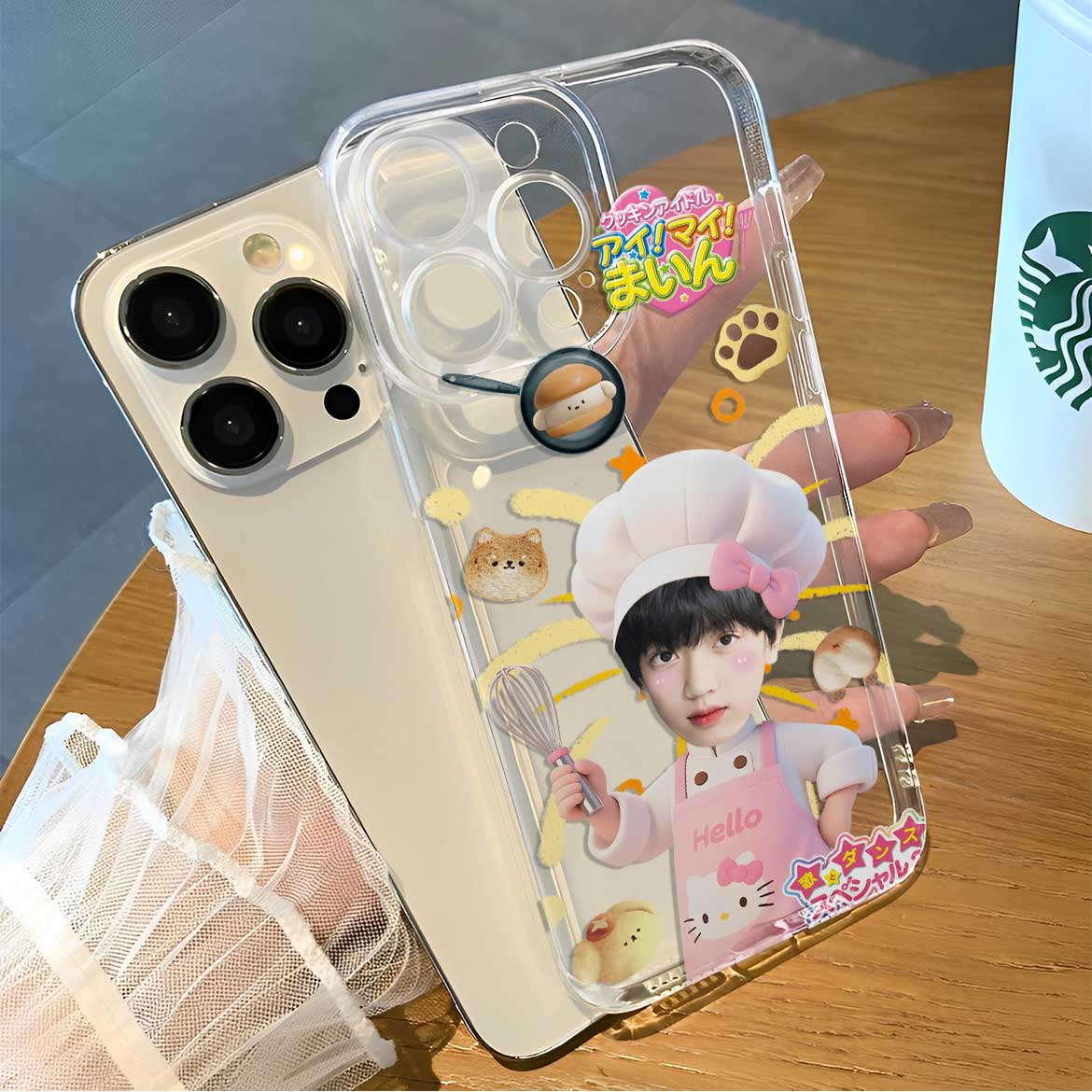 张桂源kt美味厨神可爱涂鸦小众手机壳适用于iPhone苹果17小米17oppo华为vivo红米荣耀
