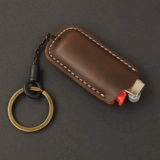 Черная кожаная маленькая зажигалка ручной работы, делается под заказ, Франция, J5, J3