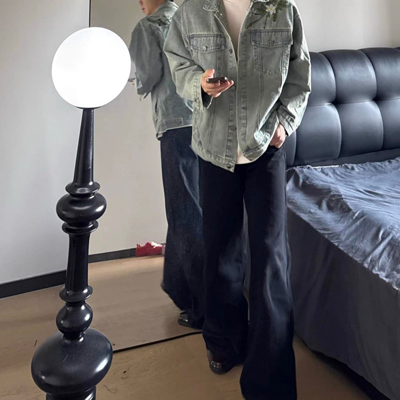 复古水洗做旧牛仔外高级感夹克