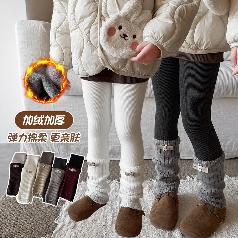 宝宝打底裤秋冬款加厚加绒堆堆袜裤袜外穿女宝儿童九分裤一体绒,童装/婴儿装/亲子装,儿童袜子(0-16岁),淘宝优惠券,粉丝福利购,淘宝优惠卷