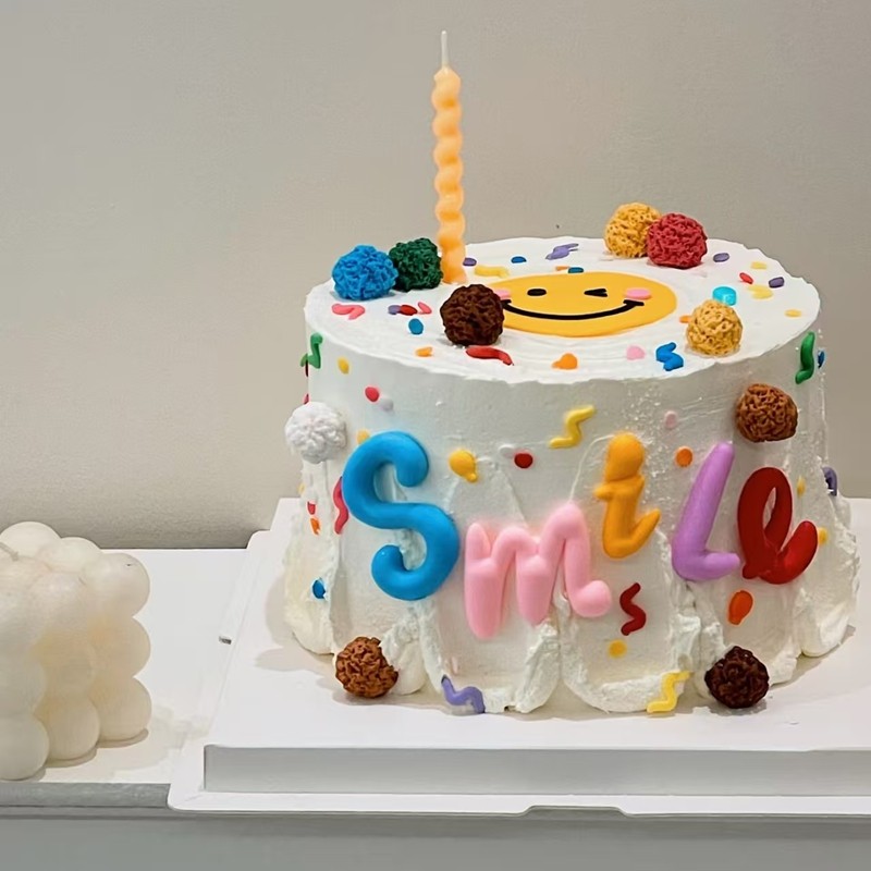 马卡龙彩色胖嘟嘟SMILE蛋糕装饰烘焙生日快乐大笑笑脸圆球ins插件,节庆用品/礼品,节日装扮用品,淘宝优惠券,粉丝福利购,淘宝优惠卷