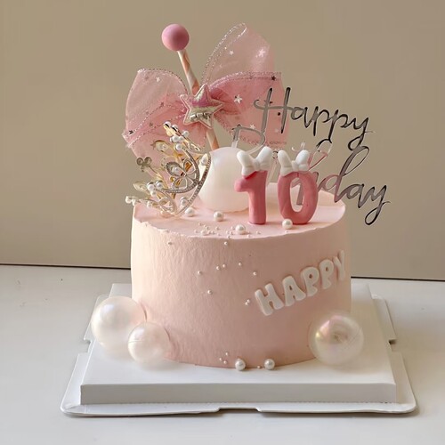 小女孩公主粉色系蝴蝶结仙女棒蛋