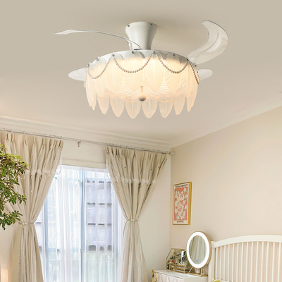 隐形风扇灯静音护眼高亮卧室