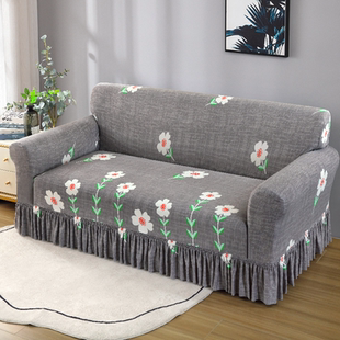 弹力沙发罩全包通用万能沙发套防滑三人办公室老式皮沙发盖布四季