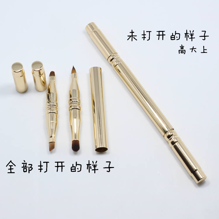 包邮 四头唇刷 眉刷海绵刷眼影刷 晕染刷卧蚕刷 带帽 便携,彩妆/香水/美妆工具,化妆刷,淘宝优惠券,粉丝福利购,淘宝优惠卷