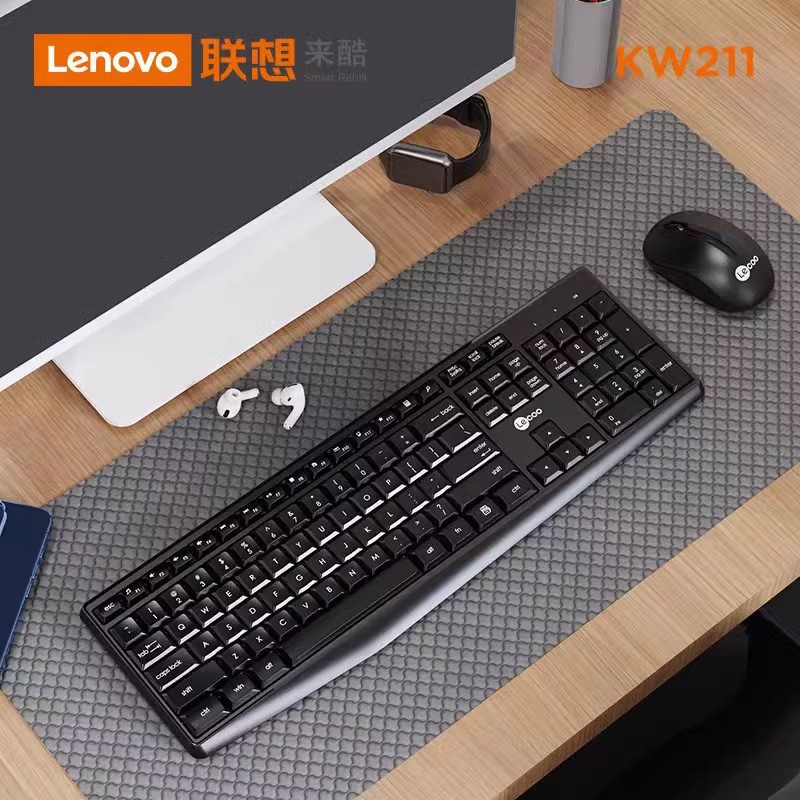 来酷KW211无线键盘鼠标套装台式笔记本电脑游戏办公家用商务USB
