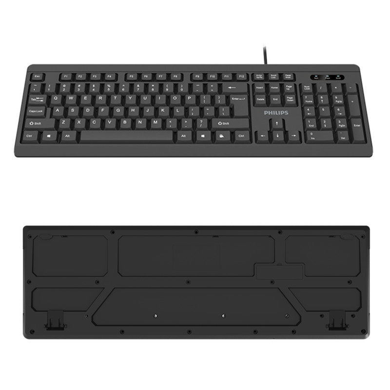 飞利浦usb商务办公通用单键盘