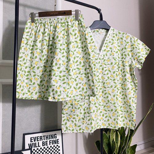 洗浴汗蒸服女装纯棉夏季棉布短袖沐足桑拿浴衣温泉美容院新款