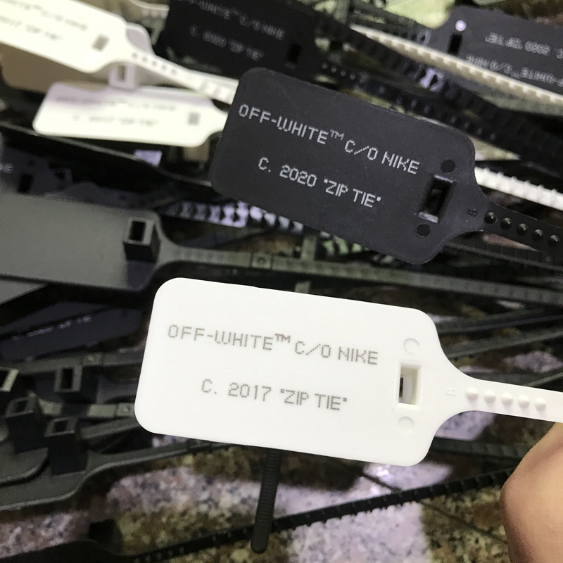 防盗扣防掉包球鞋配件offwhite联名防调扣防伪扣aj非原装黑白红色