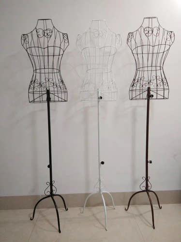 铁艺模特架货架模道具 铁艺服装展示架 女人模特模特服装店婚纱架