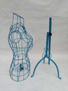 铁艺模特服装 店青蓝色丶 架人体道具拍慑展示架服装