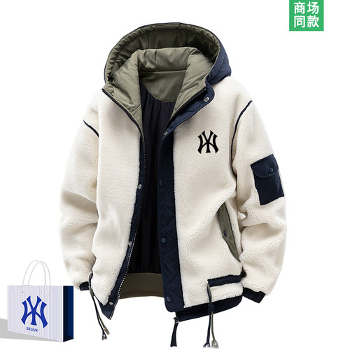 IMLBSRUK冬季连帽工装棉服男