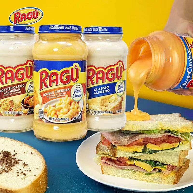 美国原装进口 RAGU/乐鲜双重切达芝士酱奶酪酱即食沙拉意面酱包邮