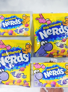 特价美国原装进口BigChewy NeRds Candy维卡乐的滋牌大粒咀嚼糖果