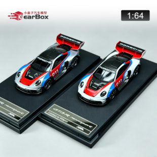 保时捷911 992GT3R Rennsport 1:64 HKM仿真合金汽车模型收藏送礼