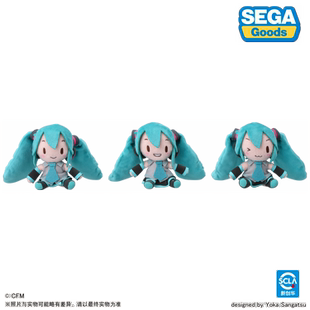 SEGA世嘉 VOCALOID 初音未来 fuwa petit 迷你毛绒玩偶fufu公仔