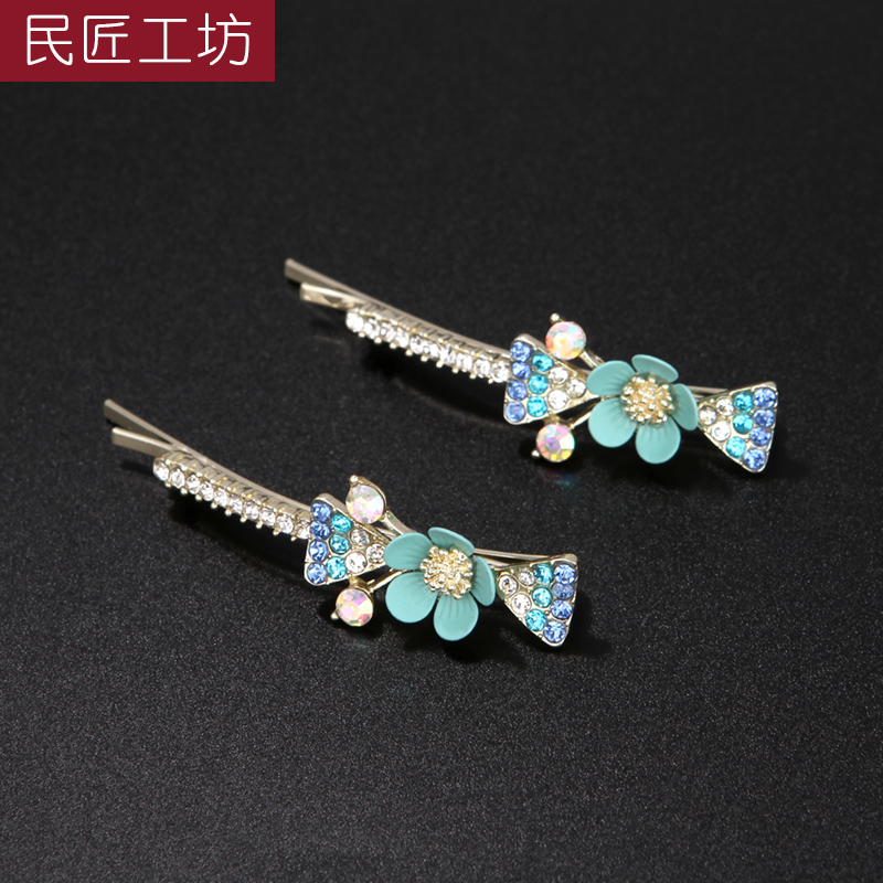 森系刘海韩国少女风百搭一字夹