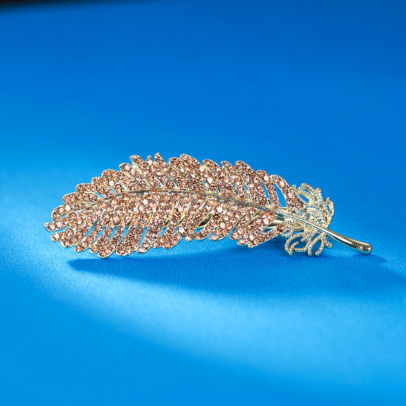 镶钻羽毛发夹韩国ins网红头饰刘海树叶满钻边夹鸭嘴夹水钻发卡女,饰品/流行首饰/时尚饰品新,发饰,淘宝优惠券,粉丝福利购,淘宝优惠卷