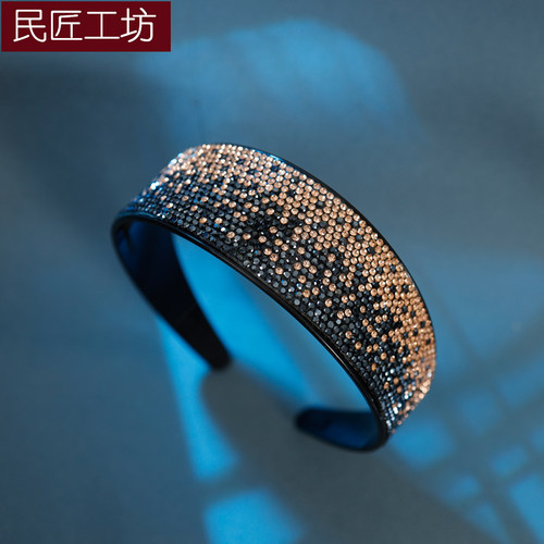 民匠工坊头箍树脂日韩超宽满钻